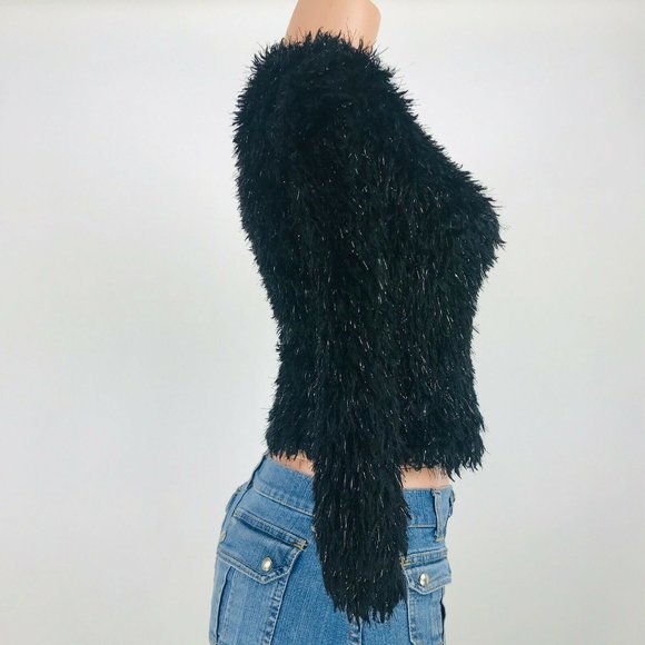 Knitwork Kids Sweater Large Black Cellophane Film - Picture 3 of 7